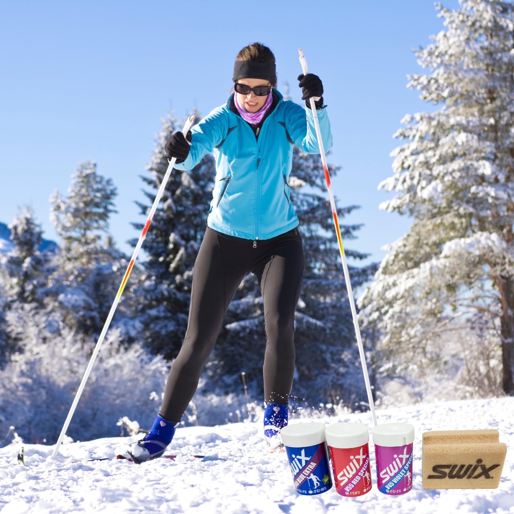 Swix Classic Nordic Ski Wax Pack with 3-Kick Wax and Cork, 8 x 8-Inch - Image 5