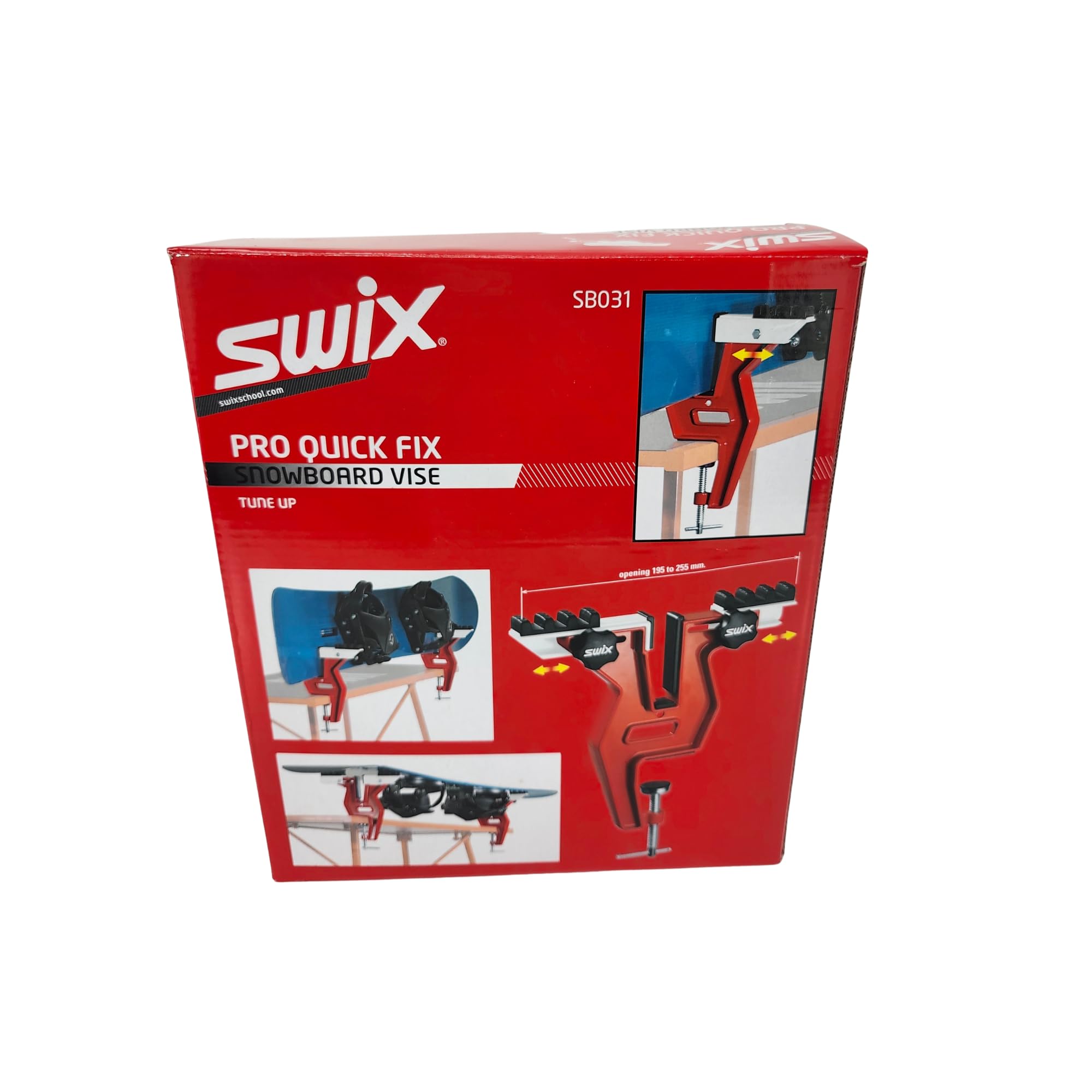 Swix Pro Snowboard Vise Clamp for Workbench Tuning, Adjustable Width - Image 3