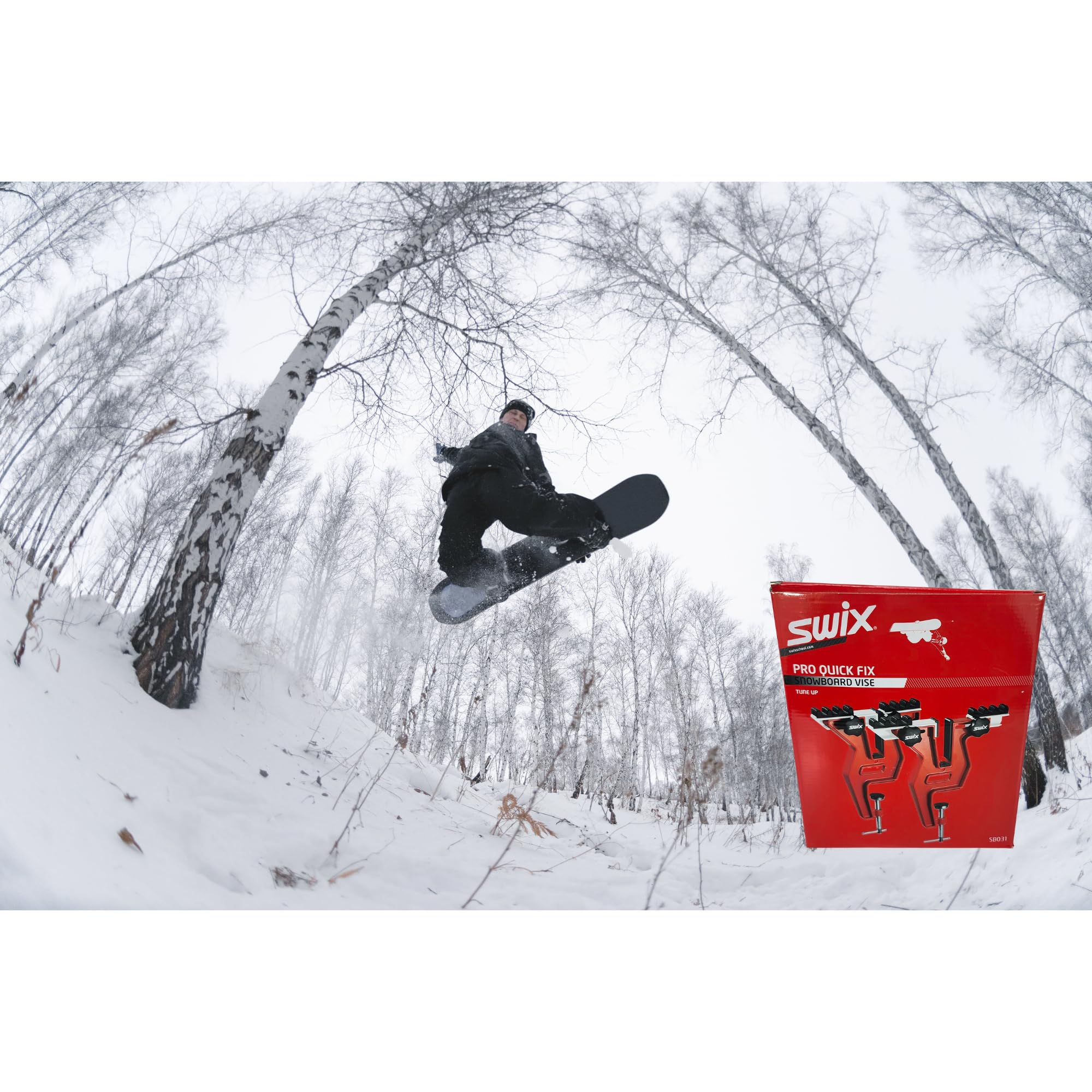 Swix Pro Snowboard Vise Clamp for Workbench Tuning, Adjustable Width - Image 7