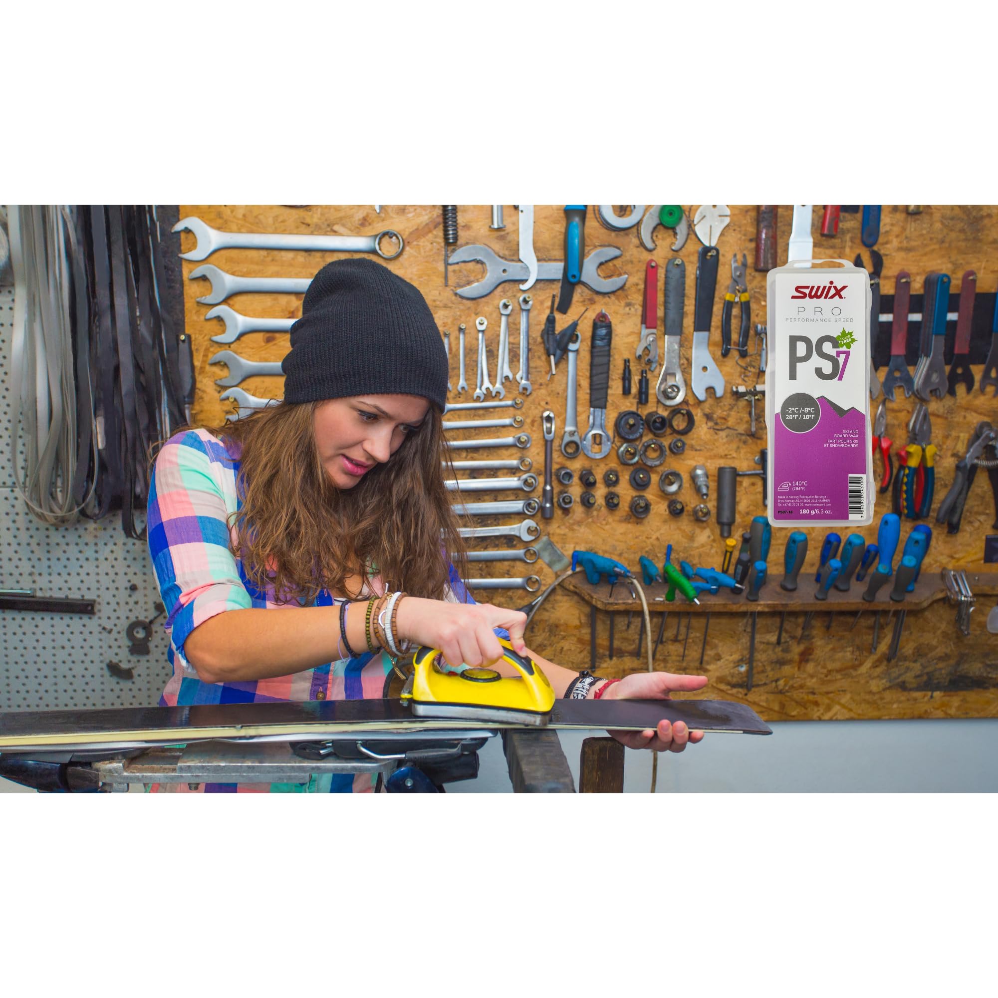 Swix PS7 "Violet" Pro Speed Ski and Snowboard Iron-On Wax for Warm Temperatures, 180g - Image 6