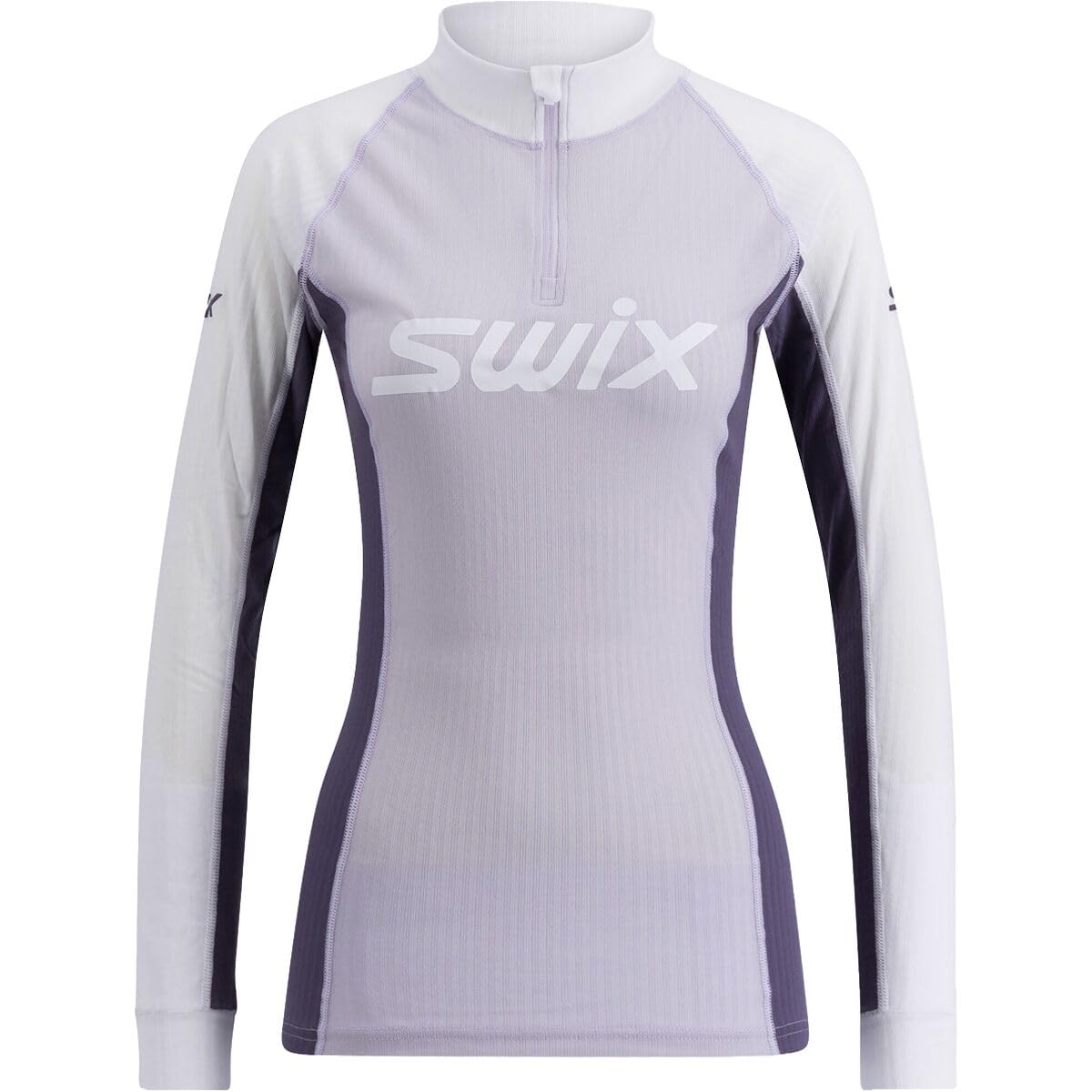 Swix Womens Winter Sports Training Skiing Long Sleeve Racex Classic Half Zip Baselayer Top - Image 3